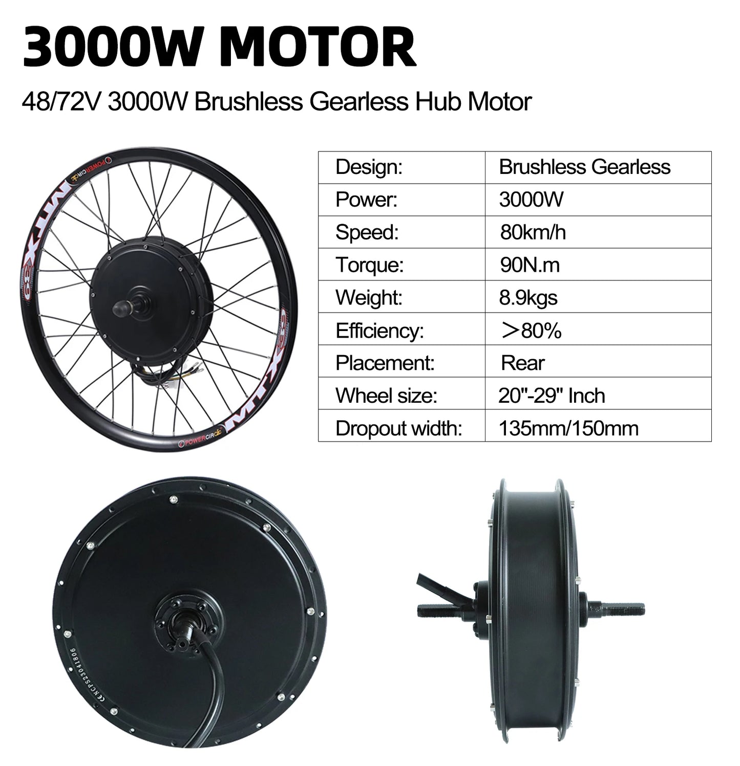 72v 3000w Conversion Kit