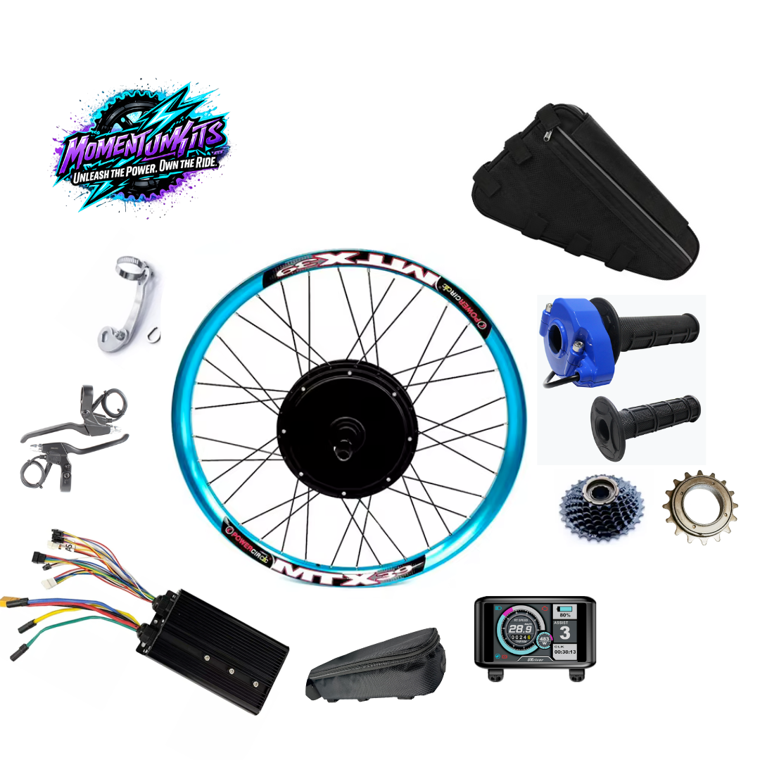 72v 3000w momentum blue mtx39 conversion kit (with battery)