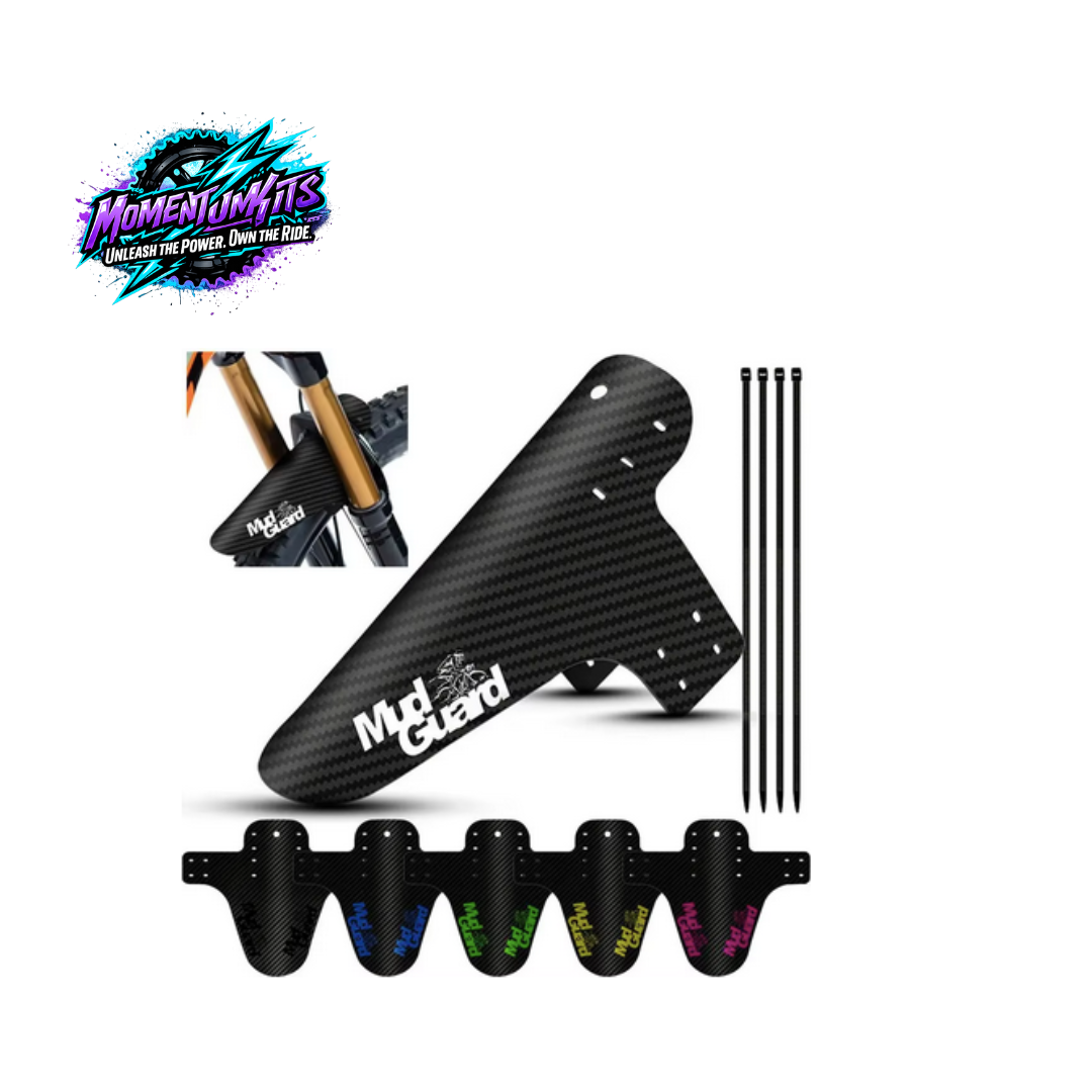 Carbon Fiber MTB Mud Guard – Ultra Lightweight Front Fork Fender (Universal Fit)