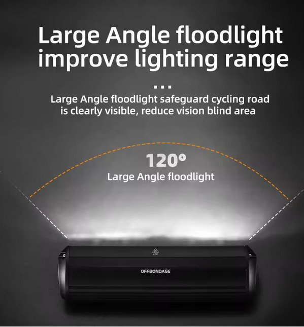 8000mAh Bicycle Light with 2600LM Output