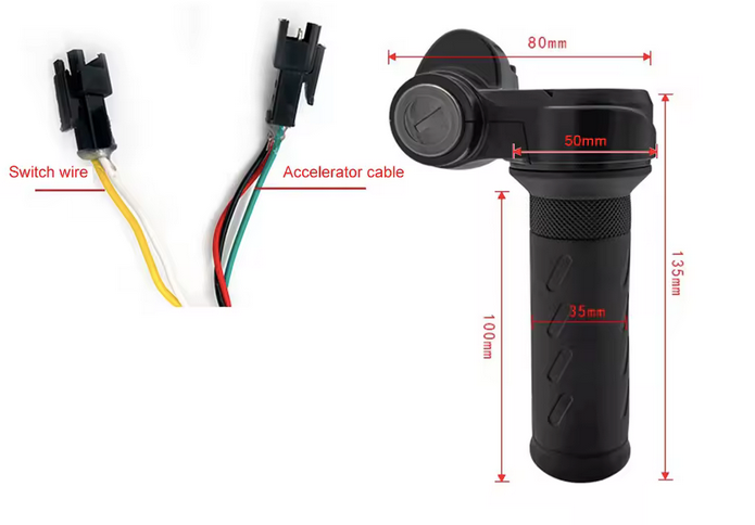 twist throttle with key ignition