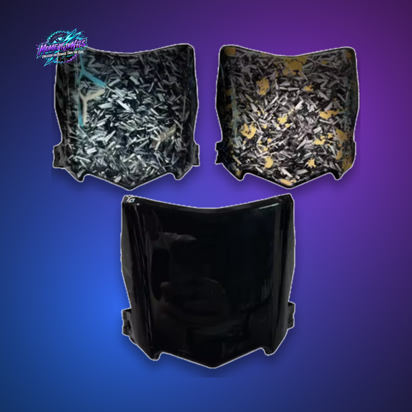 Carbon Style Front Number Plate / Headlight Cover – Surron & eMoto Compatibl