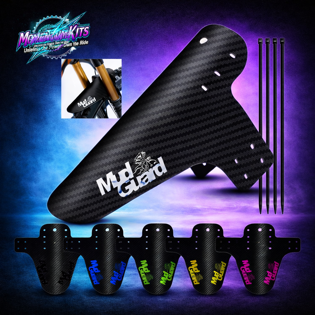 Carbon Fiber MTB Mud Guard – Ultra Lightweight Front Fork Fender (Universal Fit)